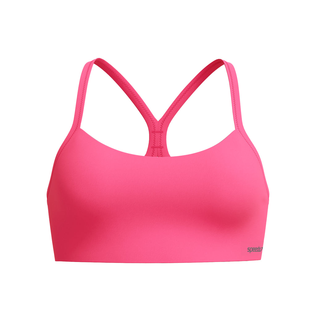 Bikinitop Solid Racerback Mörkrosa
