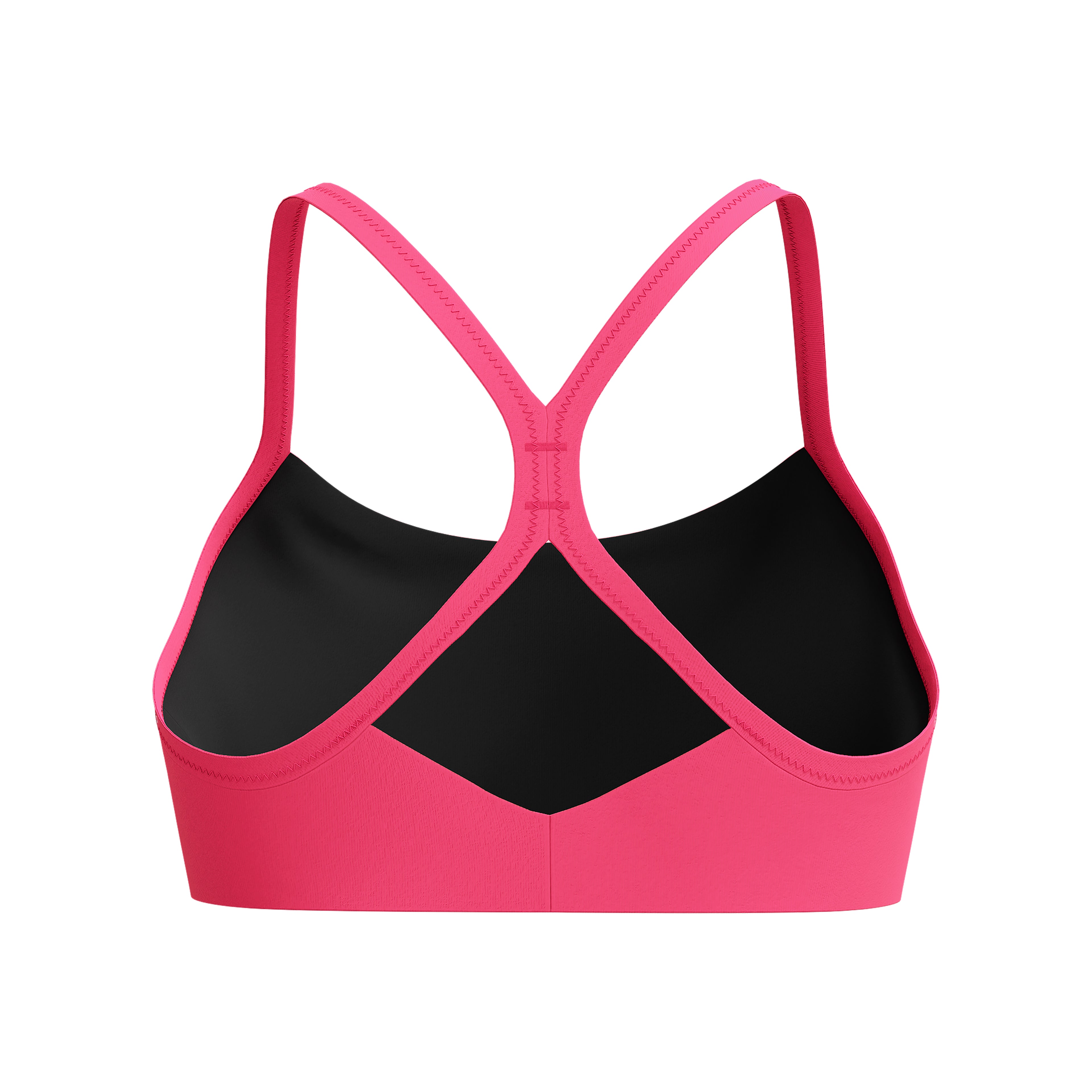 Bikinitop Solid Racerback Mörkrosa