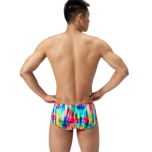 Badbyxa Club Training Printed 13,5 cm Brief Röd/Gul