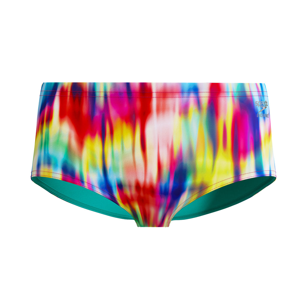 Badbyxa Club Training Printed 13,5 cm Brief Röd/Gul