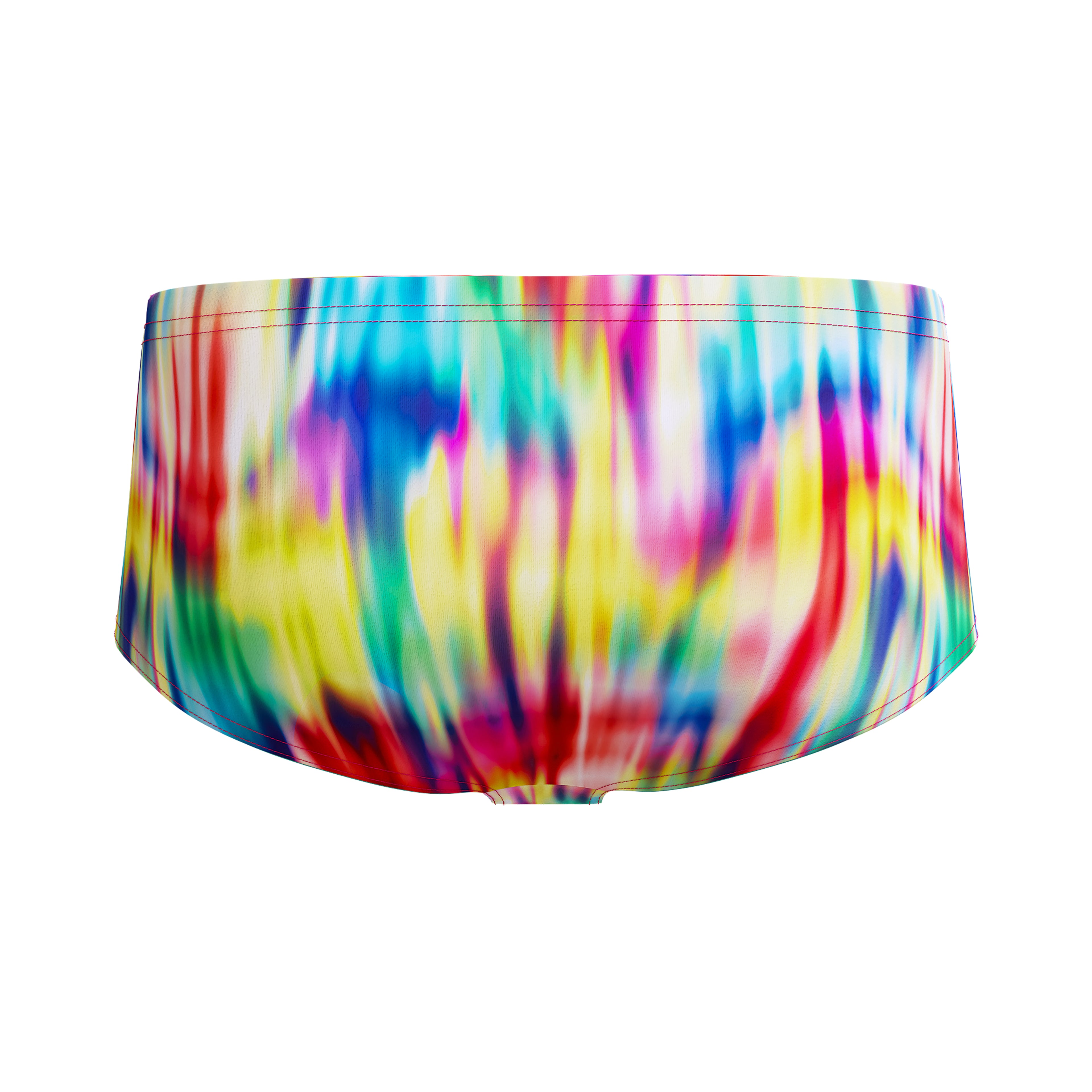 Badbyxa Club Training Printed 13,5 cm Brief Röd/Gul