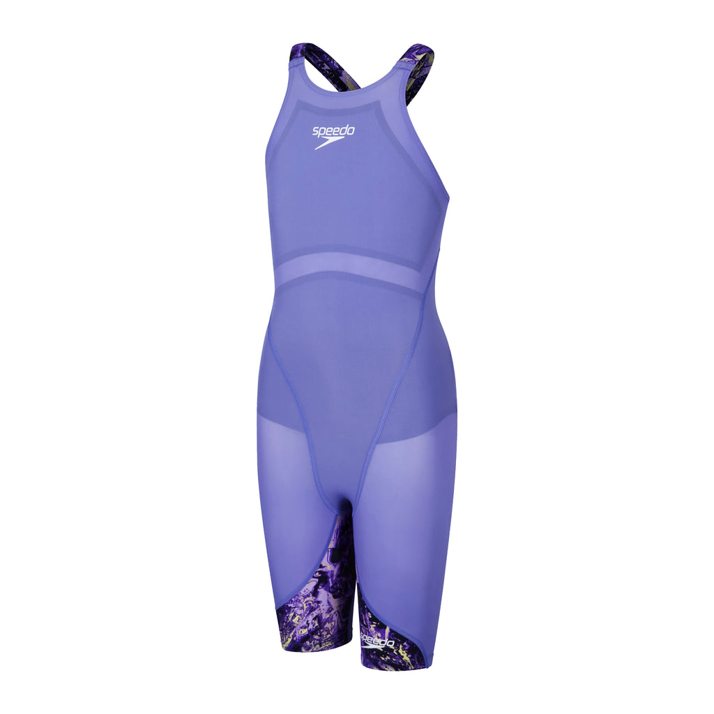 Tävlingsbaddräkt Fastskin Junior LZR Ignite Openback Kneeskin - Lila