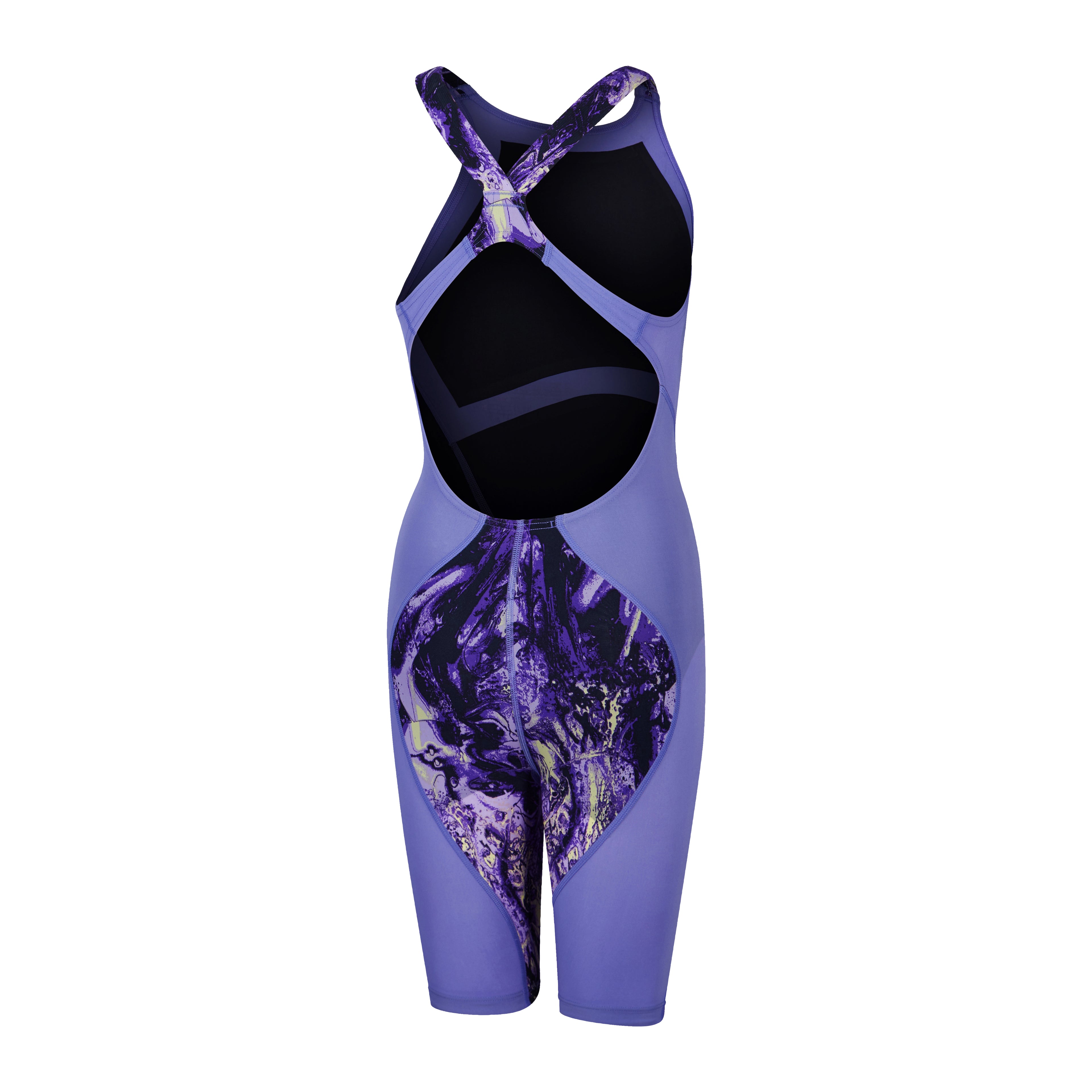 Tävlingsbaddräkt Fastskin Junior LZR Ignite Openback Kneeskin - Lila