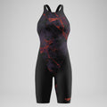 Fastskin LZR Pure Valor 2.0 Printed Openback Kneeskin Black/Red