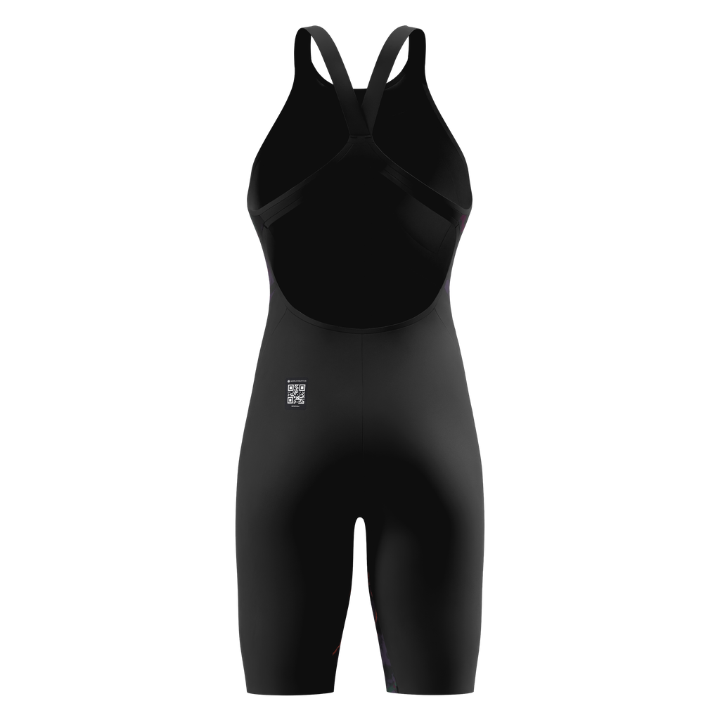 Fastskin LZR Pure Valor 2.0 Printed Openback Kneeskin Black/Red